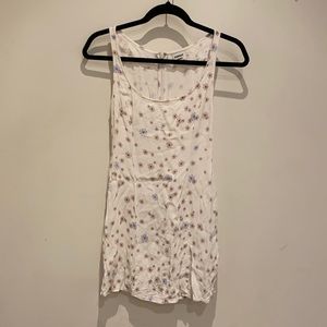 White Floral Aritzia Sundress, S